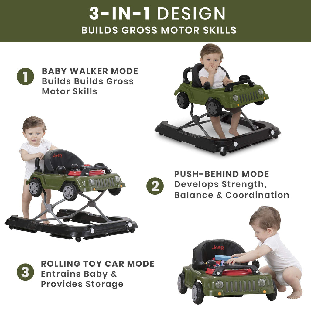 Green 3-in-1 Activity Walker B313