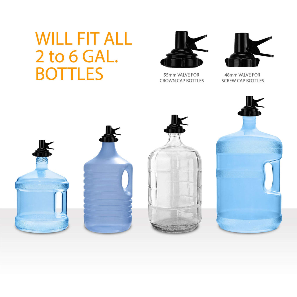 5 Gallon Water Bottle Jug Dispenser with 2 Valves J665