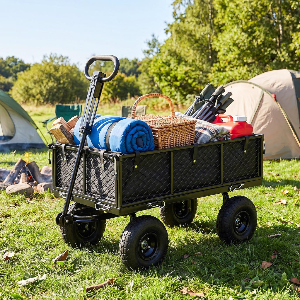 Heavy Duty Metal Garden Cart with Removable Liner Q426358