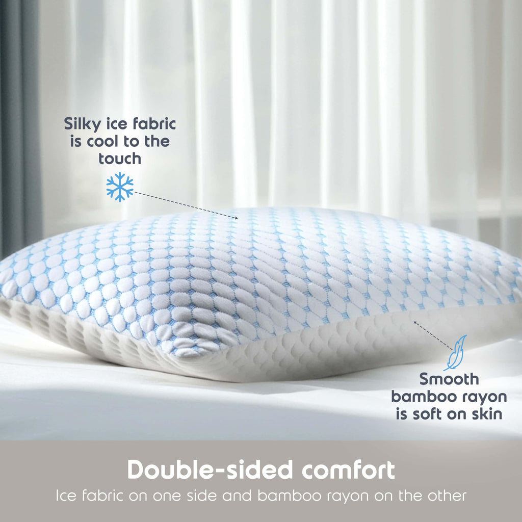 King Size Memory Foam Pillow Set of 2 Q117