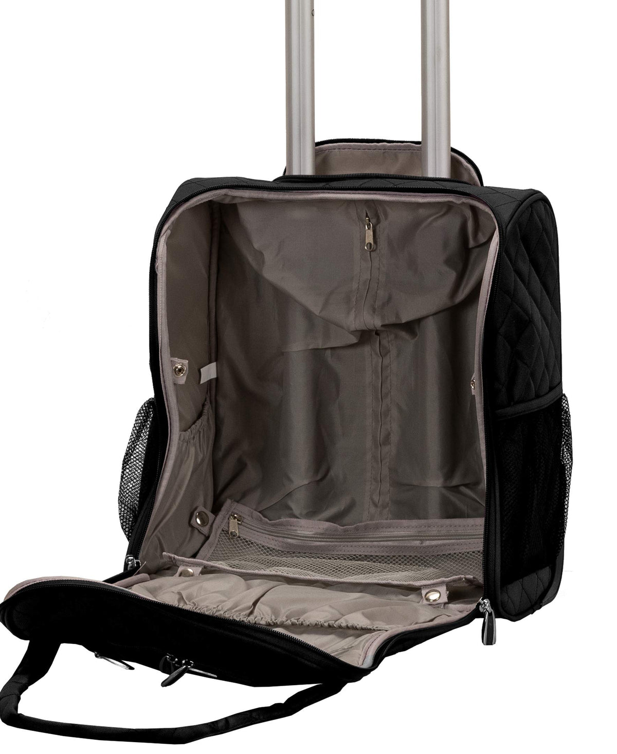 Black Wheeled Underseater Carry-On Luggage Y77264
