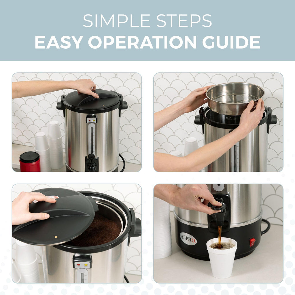 8L Stainless Steel Electric Coffee Urn L9108