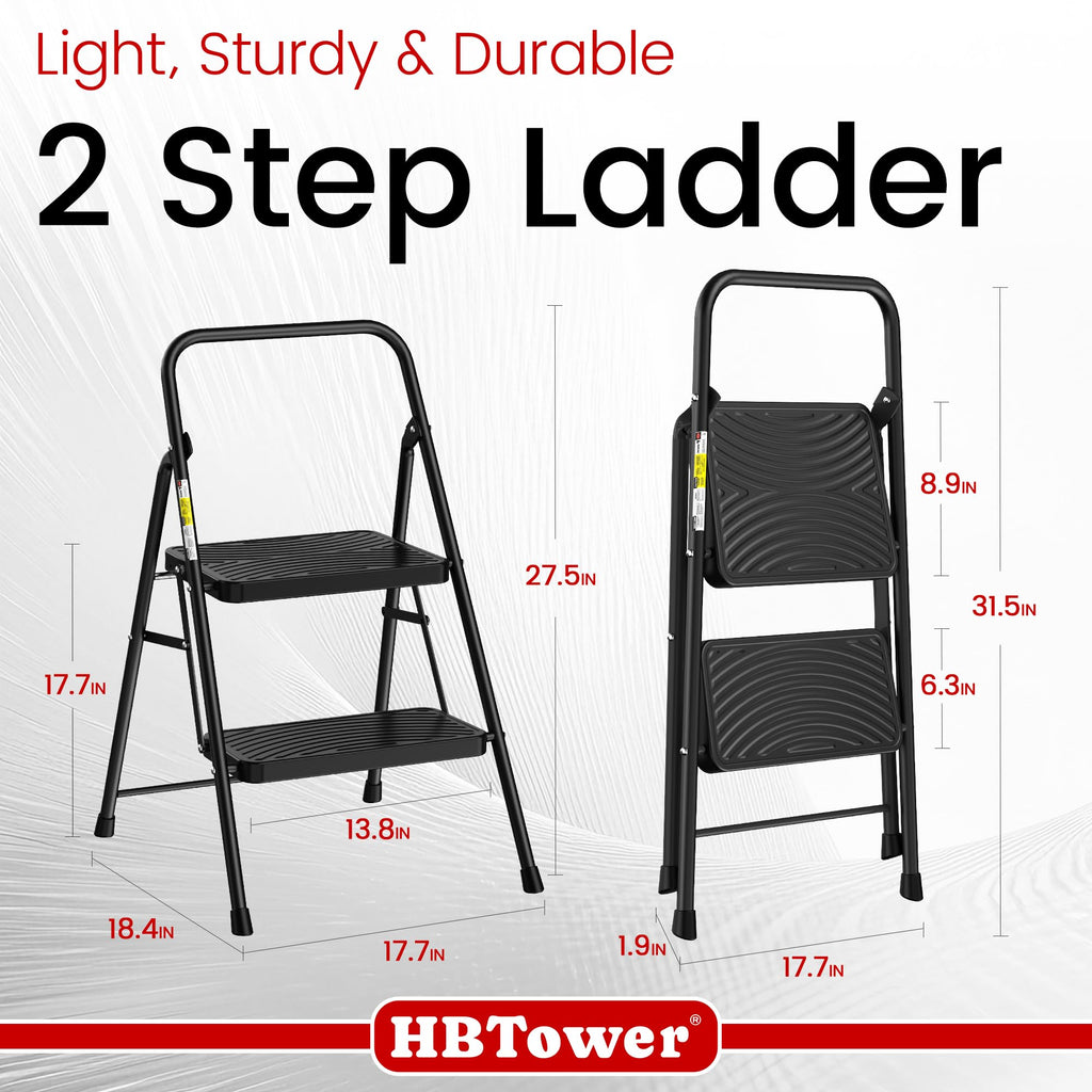 2 Step Ladder with Anti-Slip Pedal Z97648