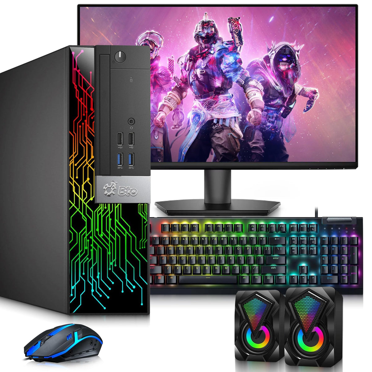 Intel Core i5-8500 16GB DDR4 RAM 256GB SSD GeForce GT 1030 Gaming Desktop Computer Q5902