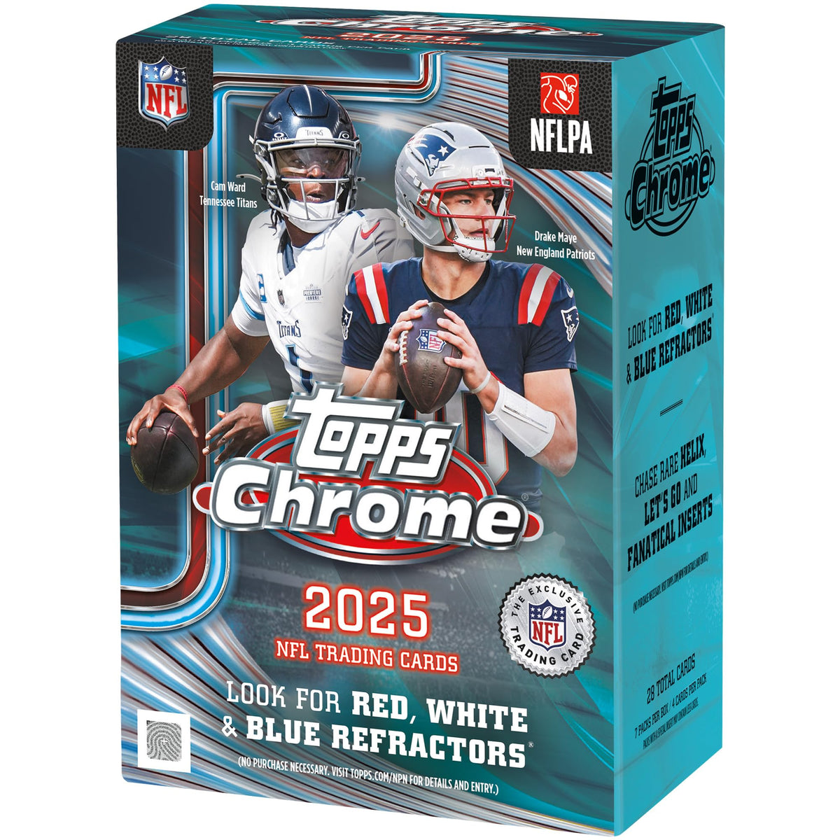 2025 Topps Chrome NFL Football Value Box C587