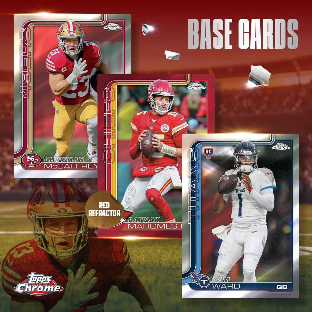 2025 Topps Chrome NFL Football Value Box C587