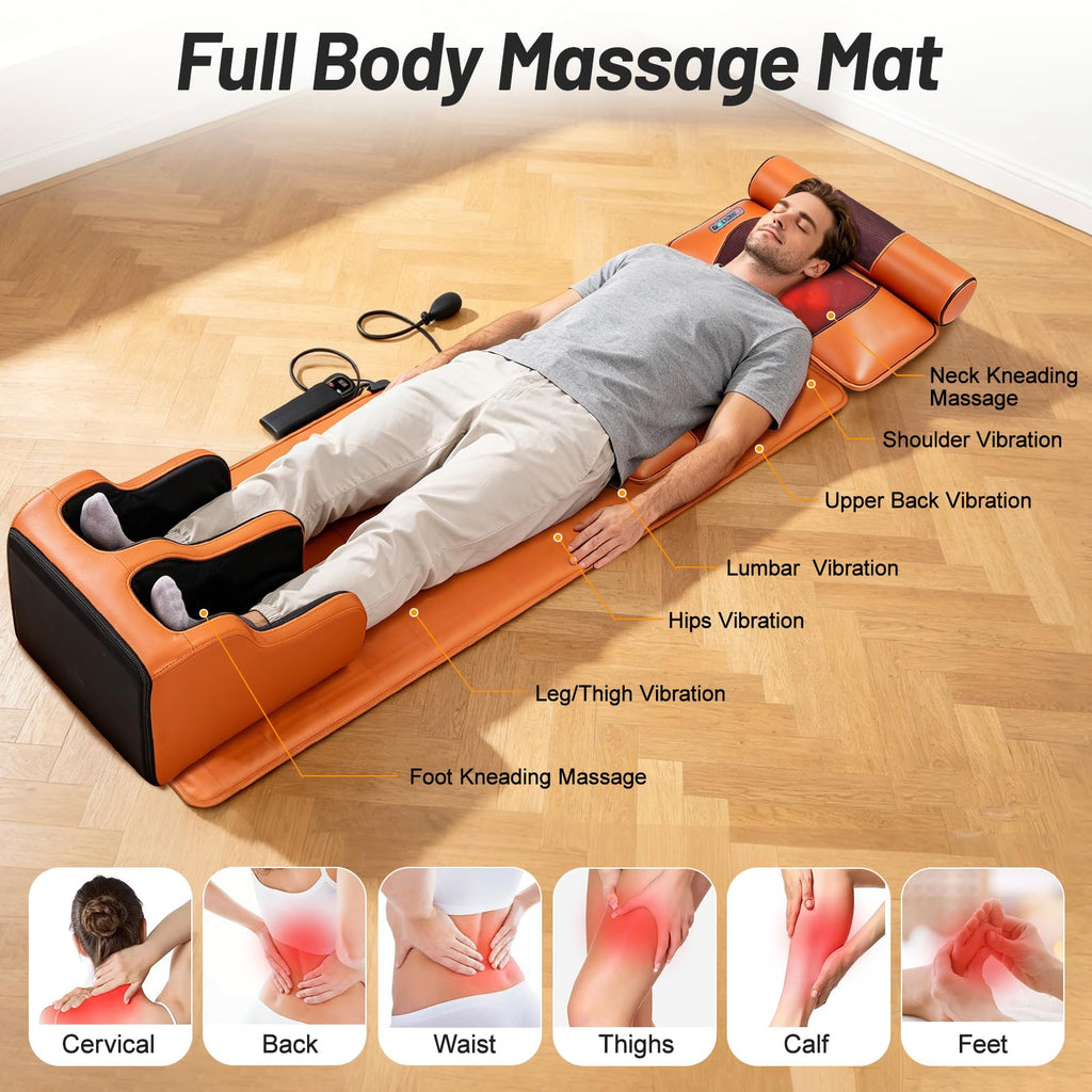 Full Body Massage Mat with Calf Vibration and Foot Massager W7028