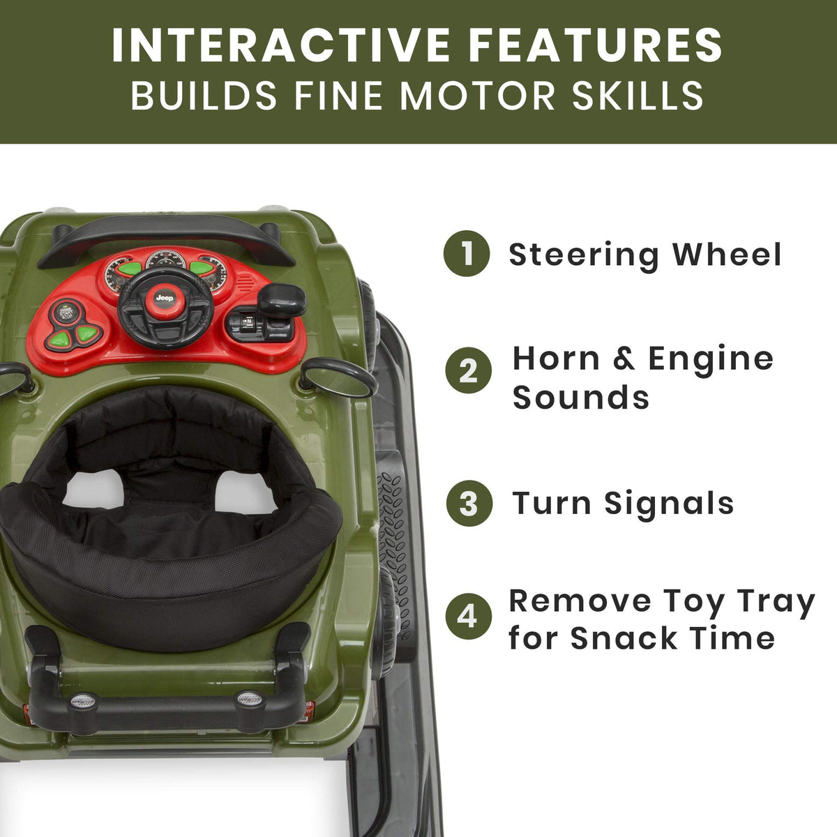 Green 3-in-1 Activity Walker B313