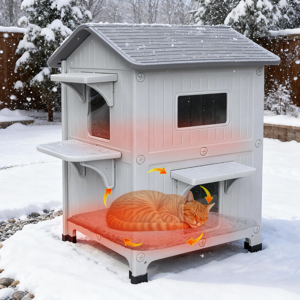 Insulated Outdoor Cat House O5253