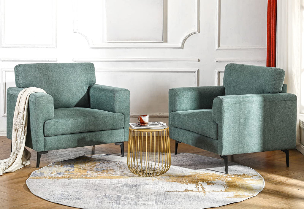 Oversized Linen Accent Chair 2PC G7817