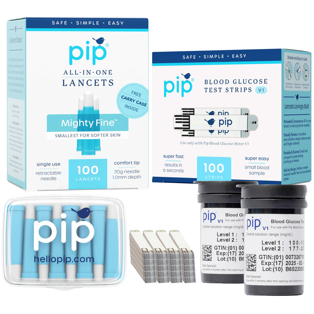Blood Glucose Test Strips and Lancets 100 Count 30G 1.0mm E76100