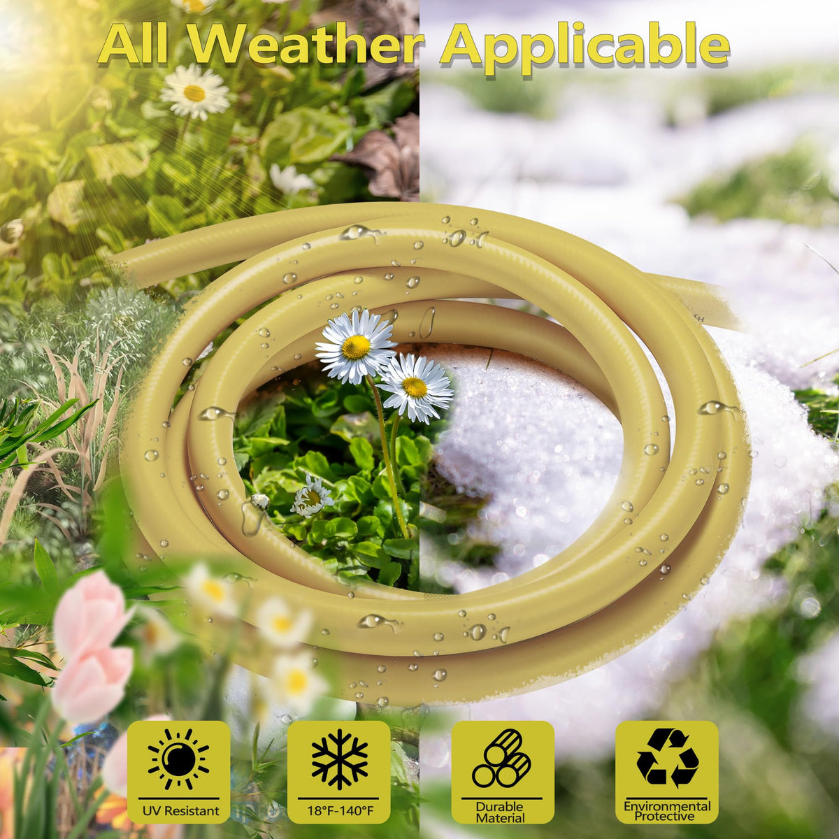 100 FT x 5/8" Heavy Duty Non-Expanding Garden Hose S578