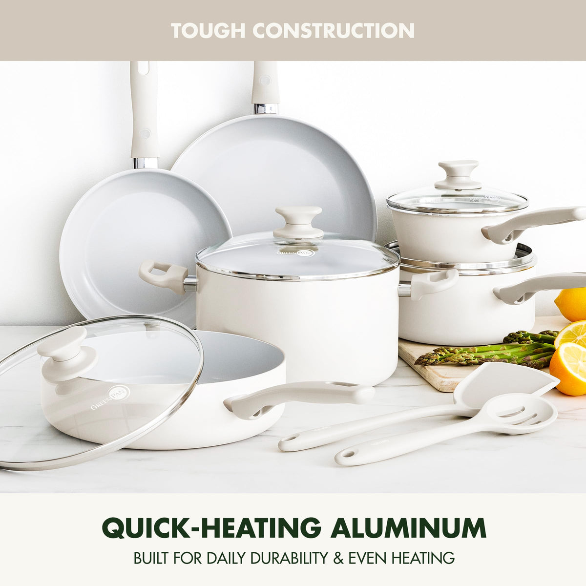 12 Piece Ceramic Nonstick Cookware Set M34962