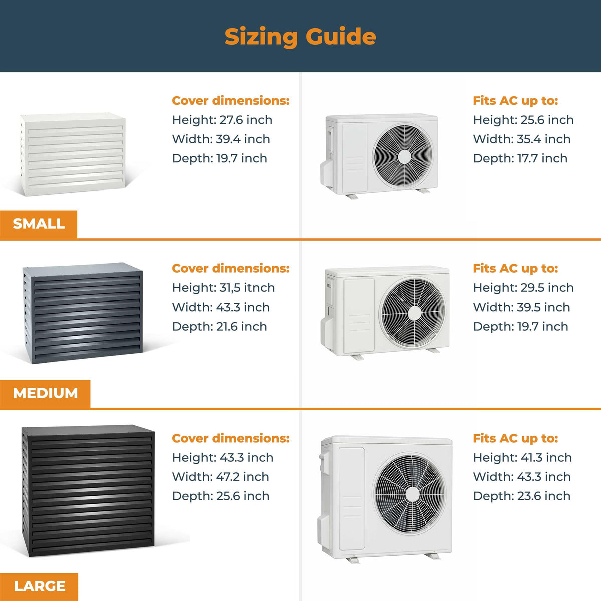 Aluminium Mini Split AC Cover I41883