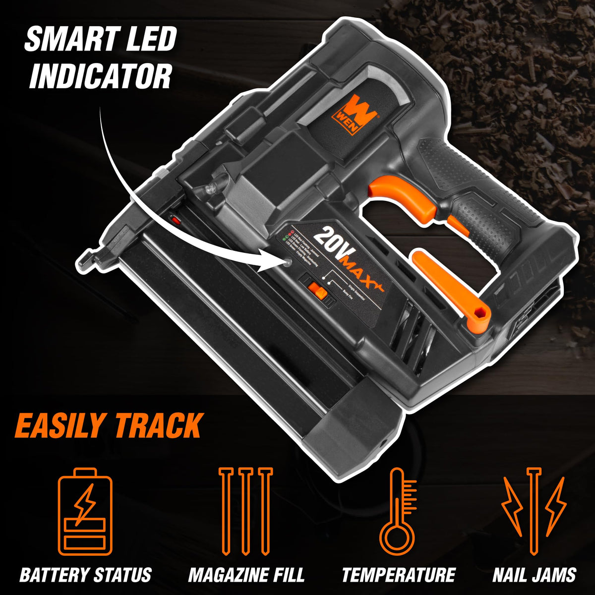 20V Max Cordless 18-Gauge Brad Nailer with Battery and Charger R582927