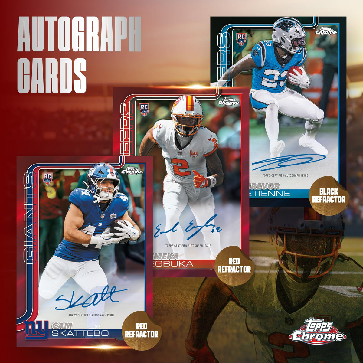 2025 Topps Chrome NFL Football Value Box C587