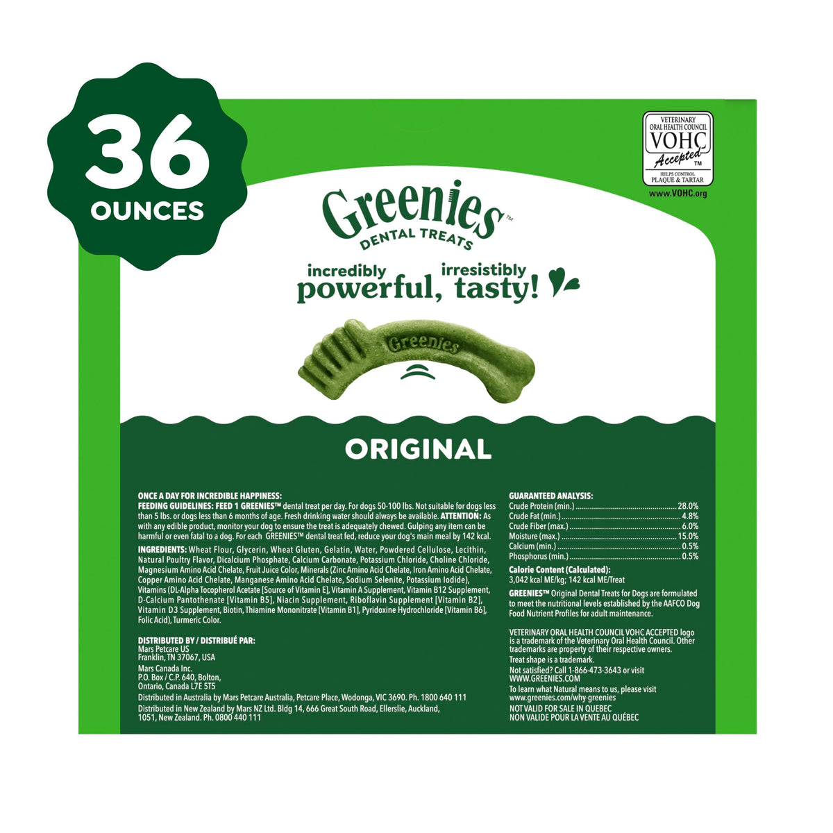 Large Natural Dental Dog Treats, 24 Count D934