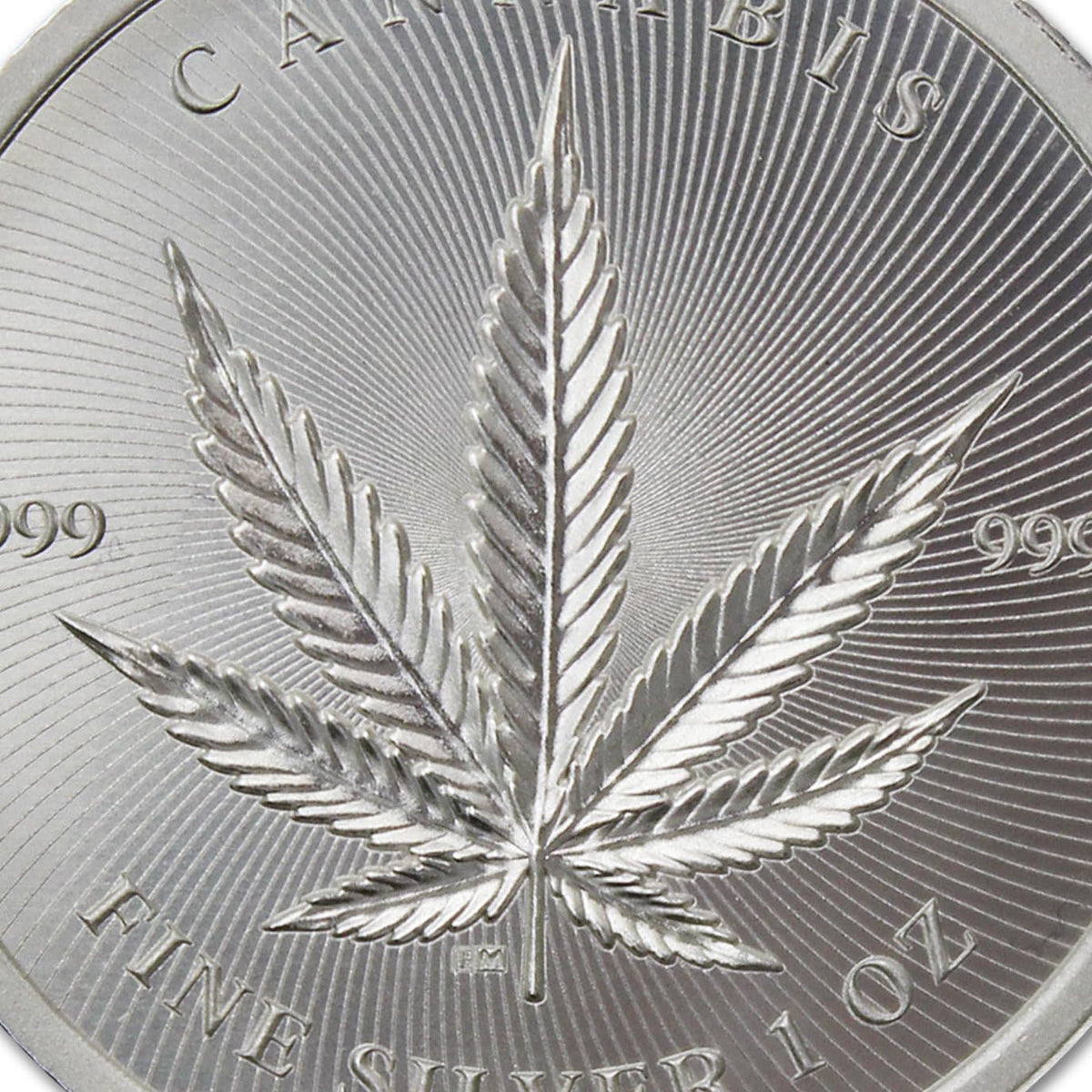 1 oz Silver Cannabis Coin Brilliant Uncirculated in Capsule B561528