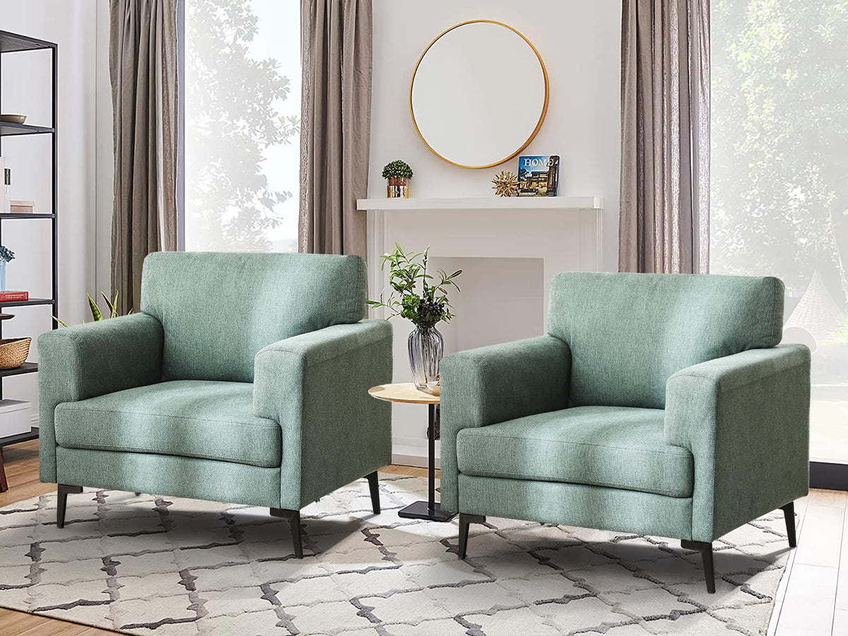 Oversized Linen Accent Chair 2PC G7817
