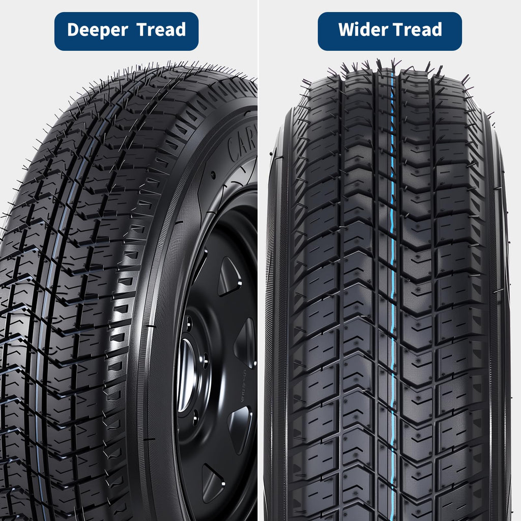 2-Pack ST205/75D15 Trailer Tires and 15" Rims I95755