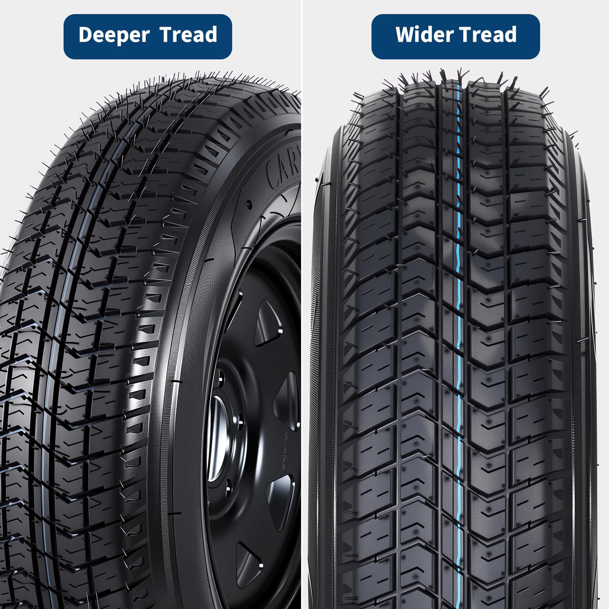 2-Pack ST205/75D15 Trailer Tires and 15" Rims I95755