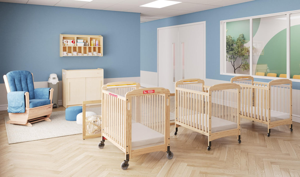 Daycare Changing Table with Built-in Shelving V526238