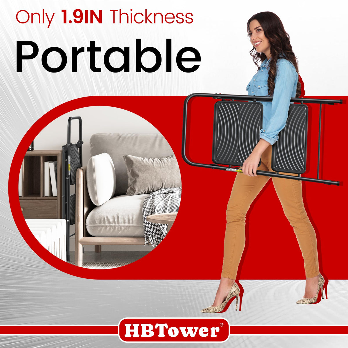 2 Step Ladder with Anti-Slip Pedal Z97648