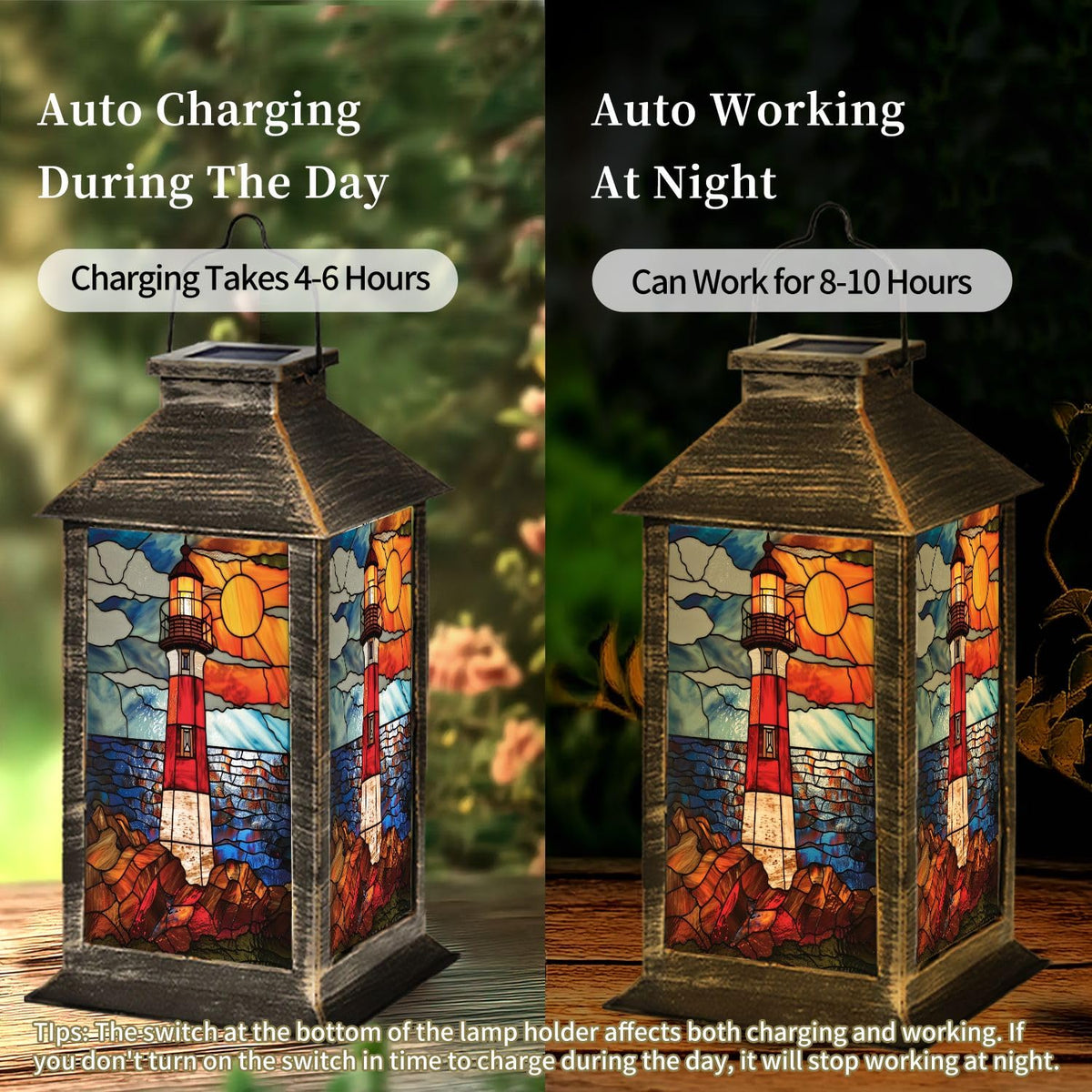 Solar Powered Waterproof Hanging Lantern O3532