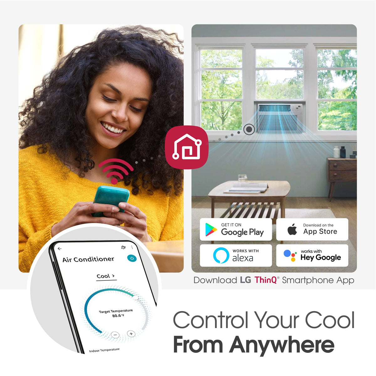 14000 BTU WiFi Enabled Window Air Conditioner White E8321