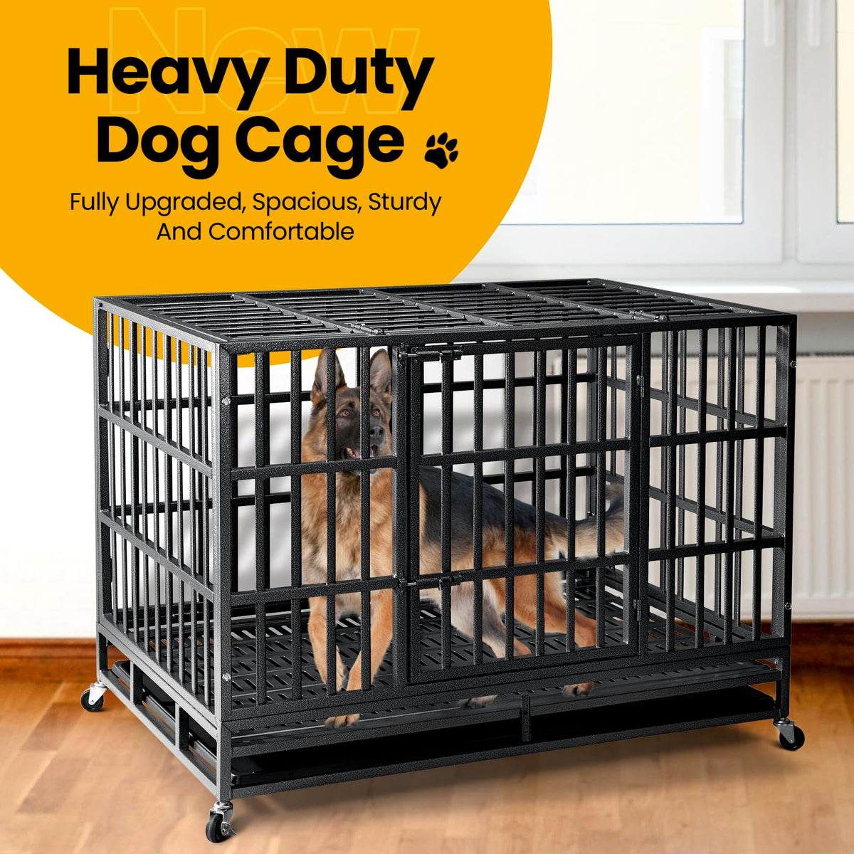 48 Inch Heavy Duty Dog Crate Y658