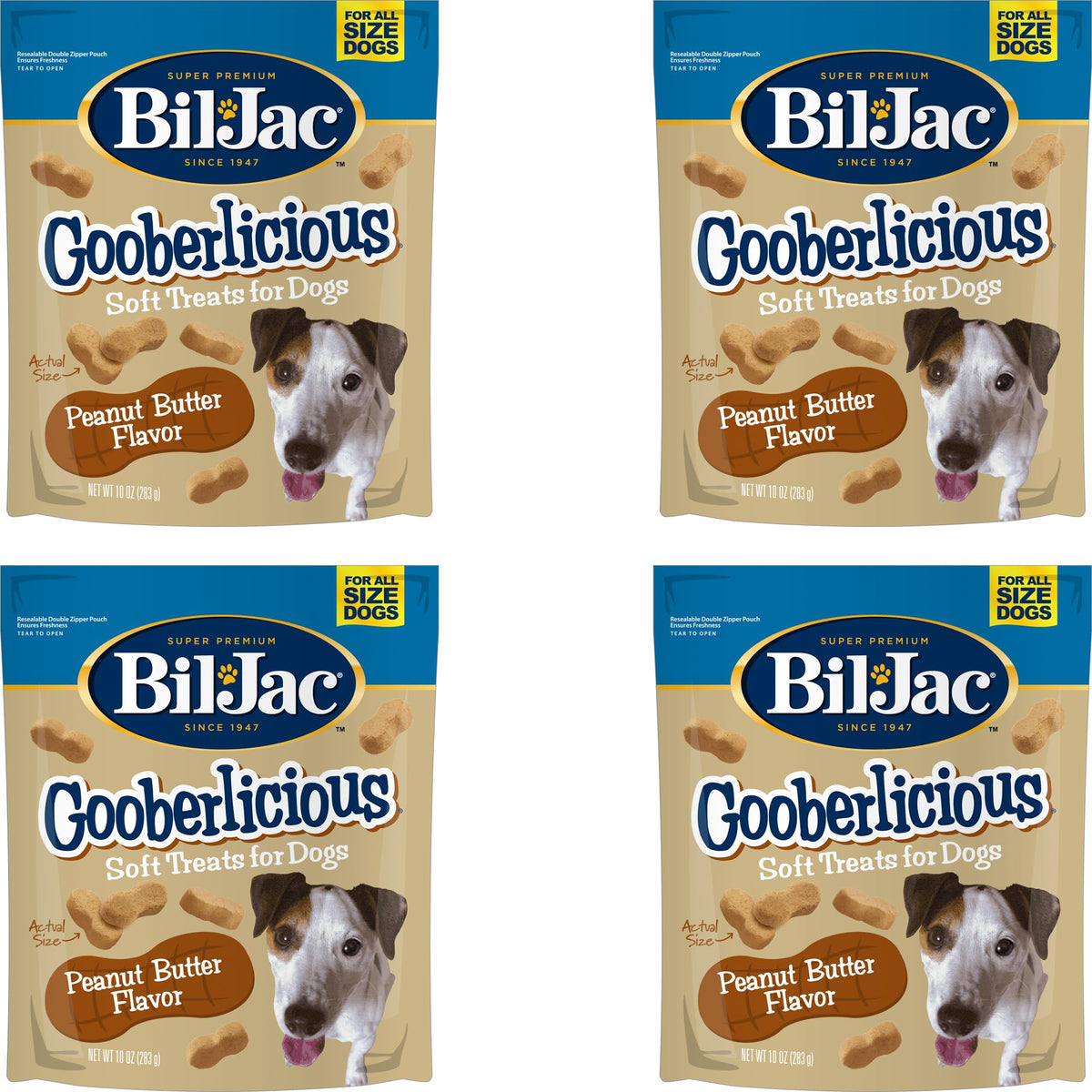 Peanut Butter Flavor Dog Treats 10oz 4-Pack M325505