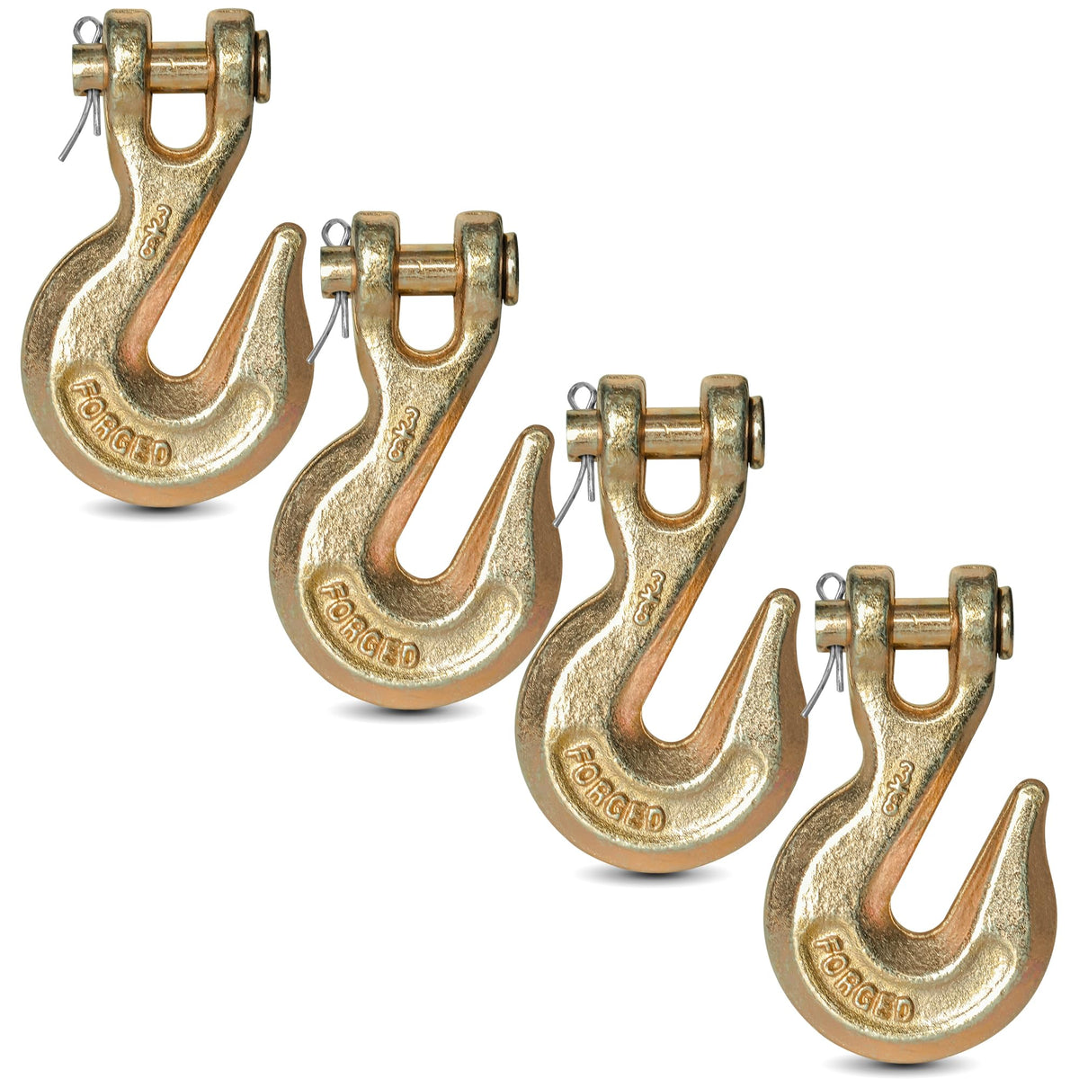 3/8" Clevis Grab Hooks 4 Pack Heavy Duty Chain Hook H50247