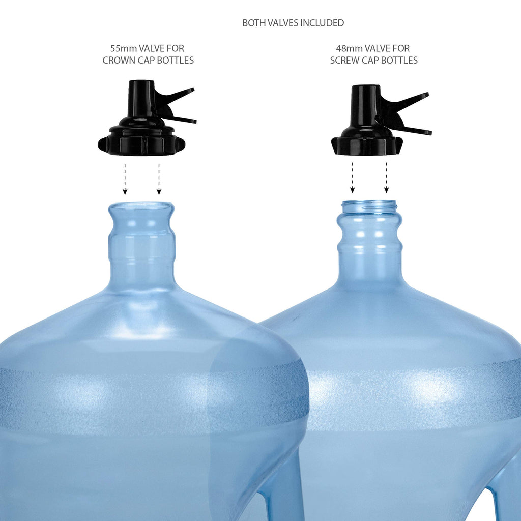 5 Gallon Water Bottle Jug Dispenser with 2 Valves J665
