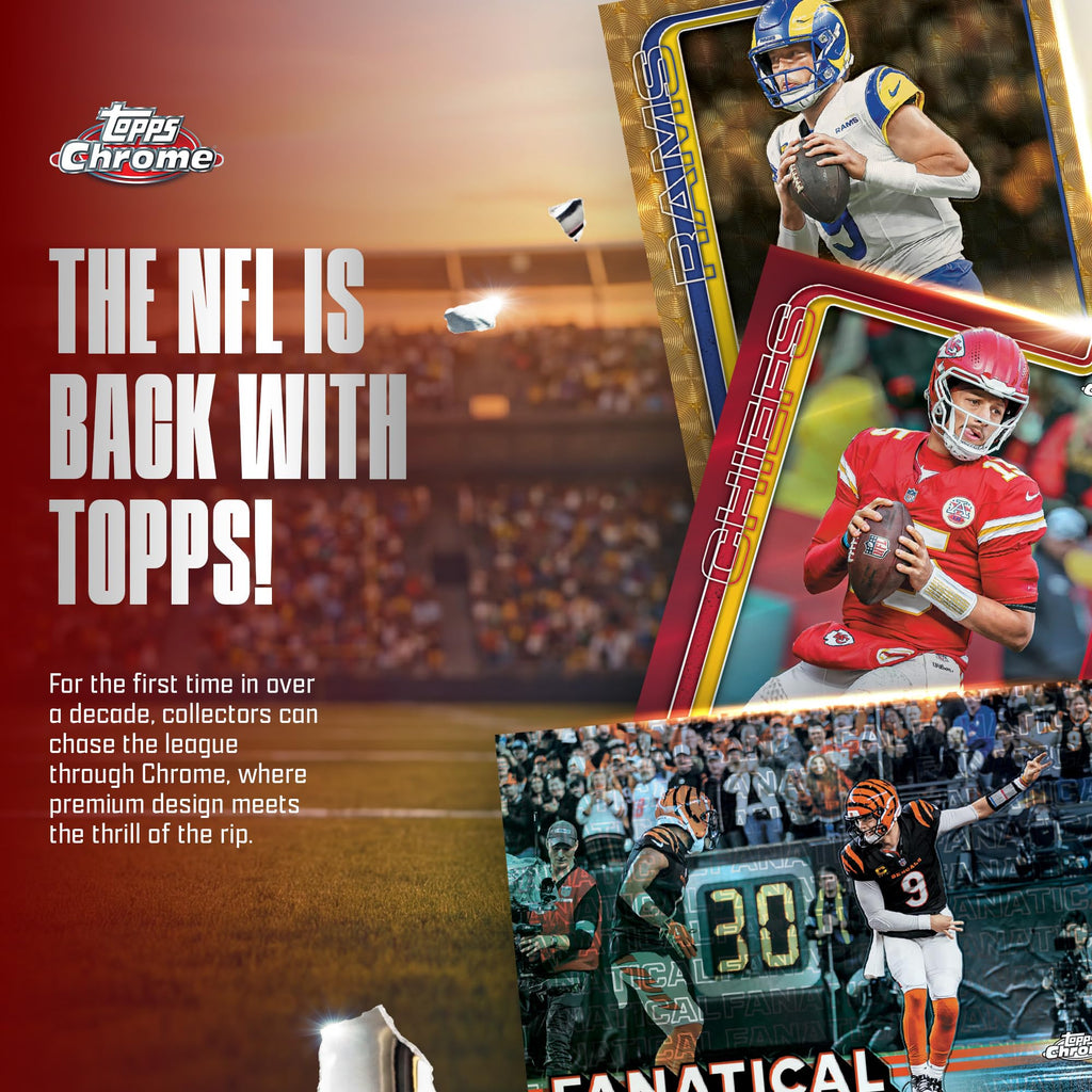 2025 Topps Chrome NFL Football Value Box C587