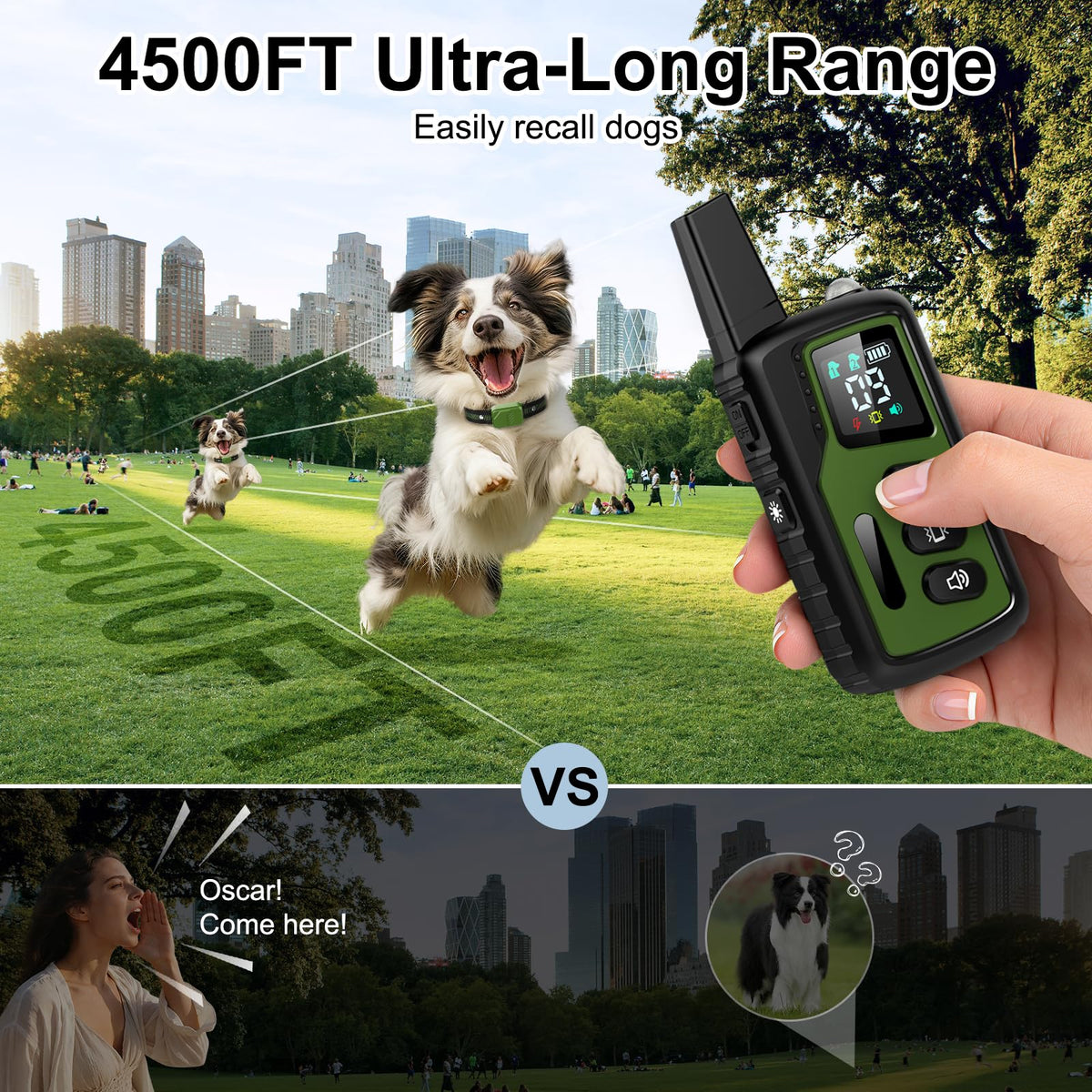 IP68 Waterproof Dog Training Collar with Remote E792