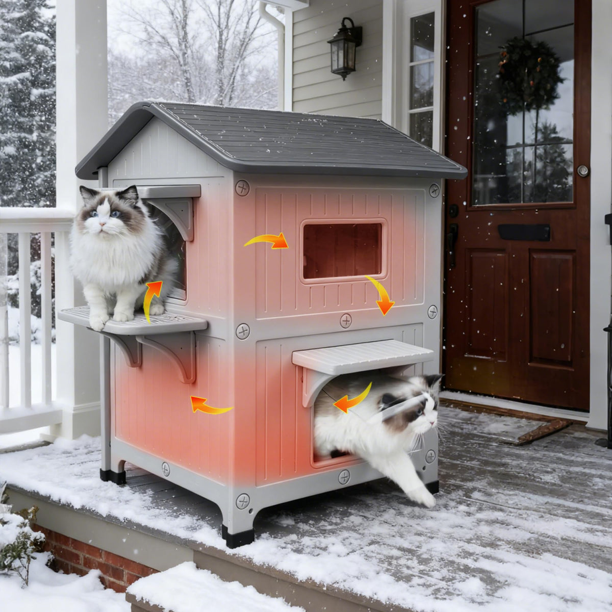 Insulated Outdoor Cat House O5253