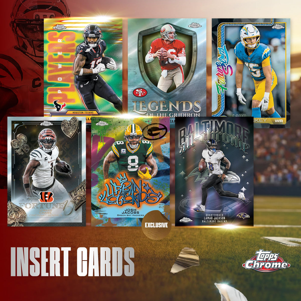 2025 Topps Chrome NFL Football Value Box C587