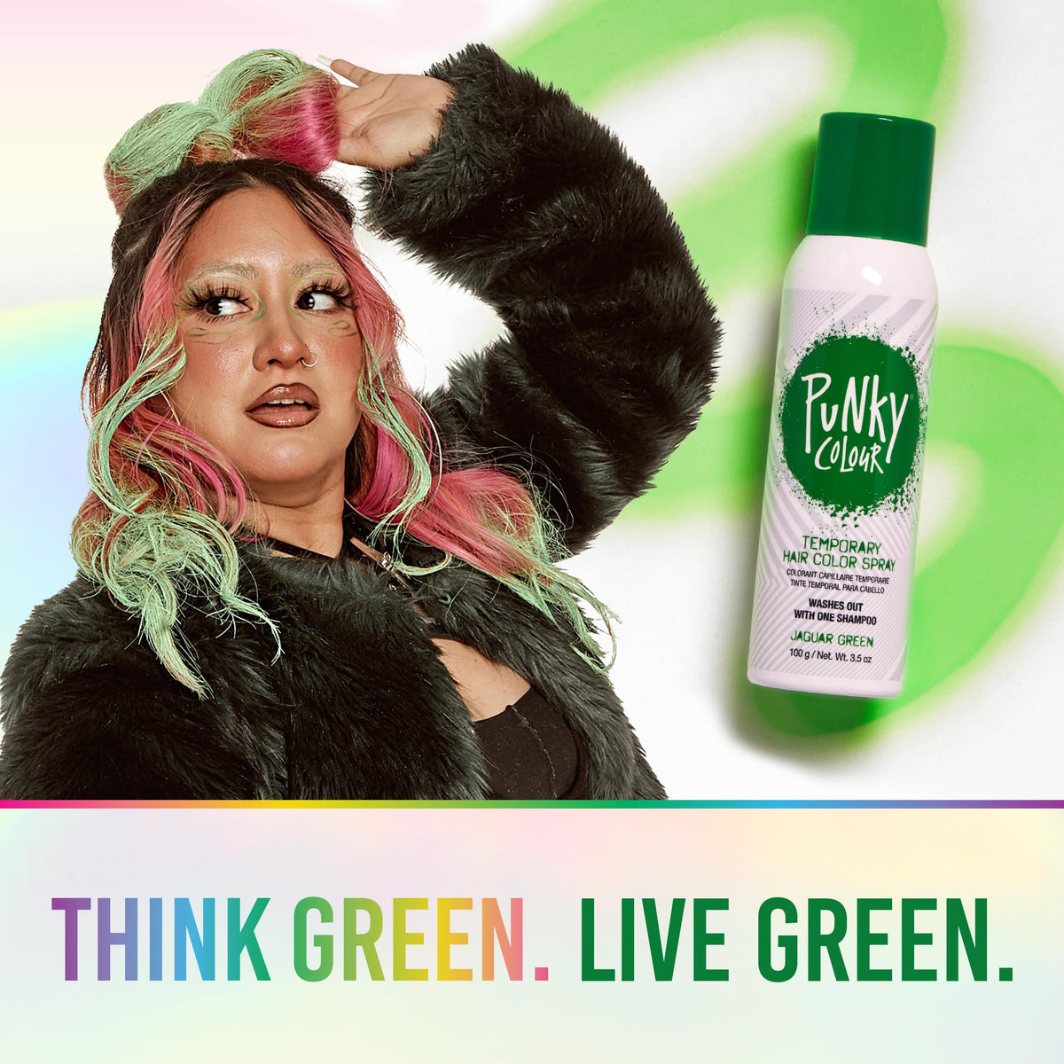 Jaguar Green Temporary Hair Color Spray 3.5 oz J64655