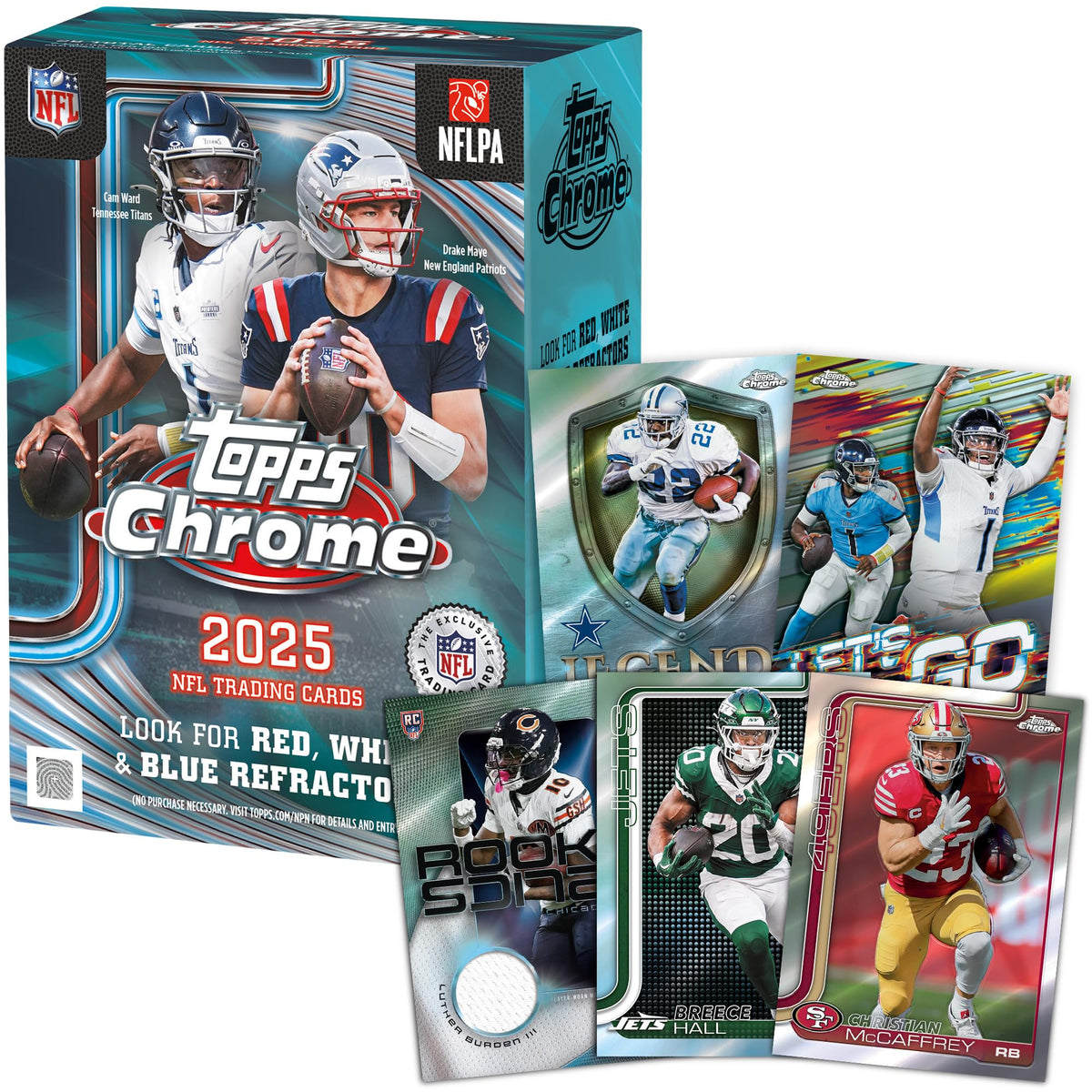 2025 Topps Chrome NFL Football Value Box C587