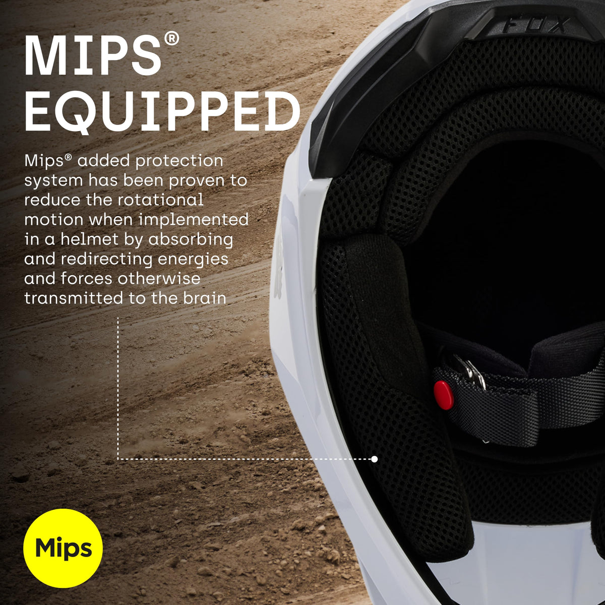 Matte White Motocross Helmet B9817