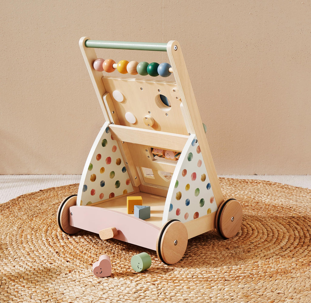 Wooden Baby Walker with Activity Center T660321