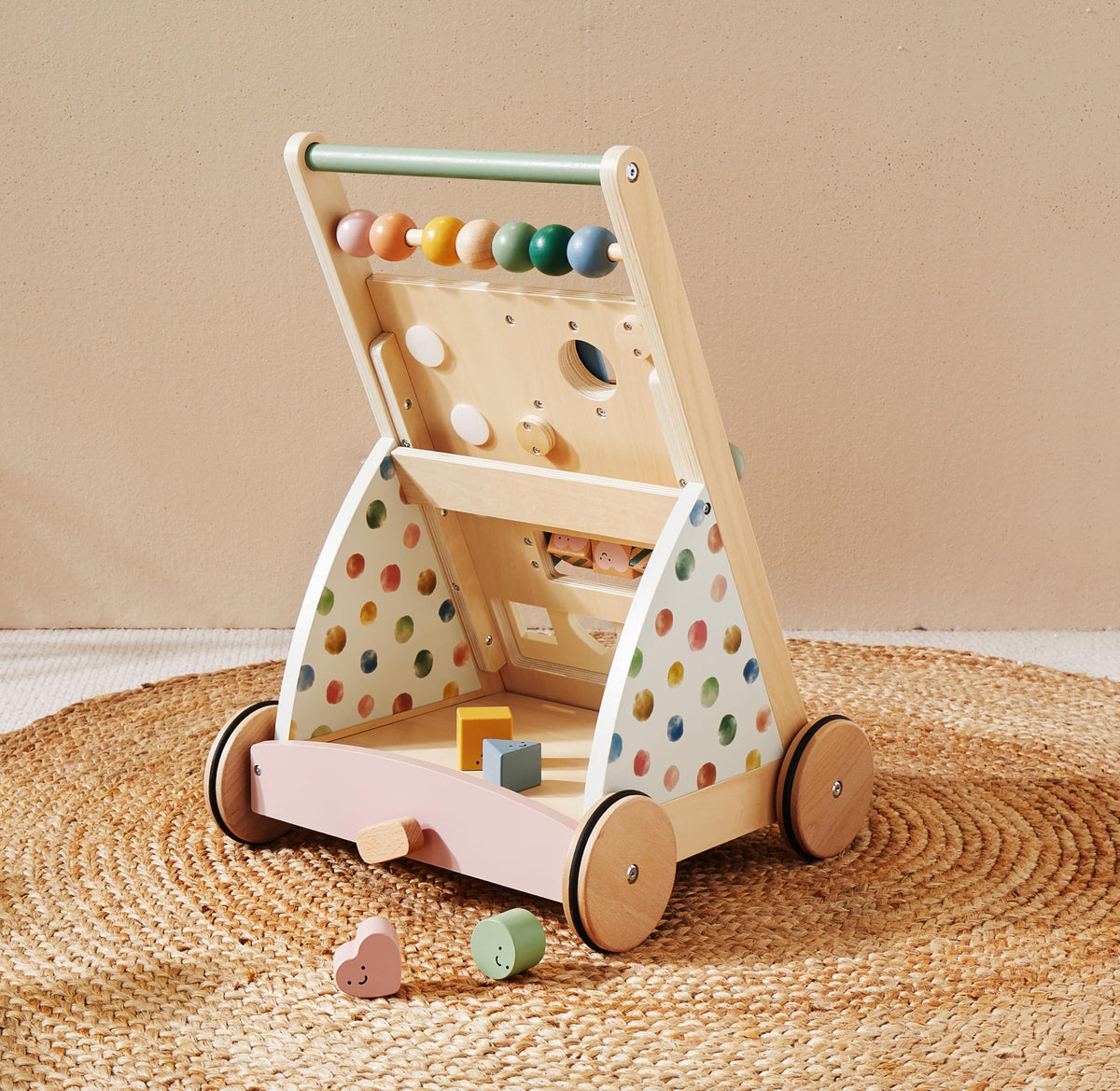 Wooden Baby Walker with Activity Center T660321
