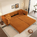 Orange Velvet Sofa Bed E995