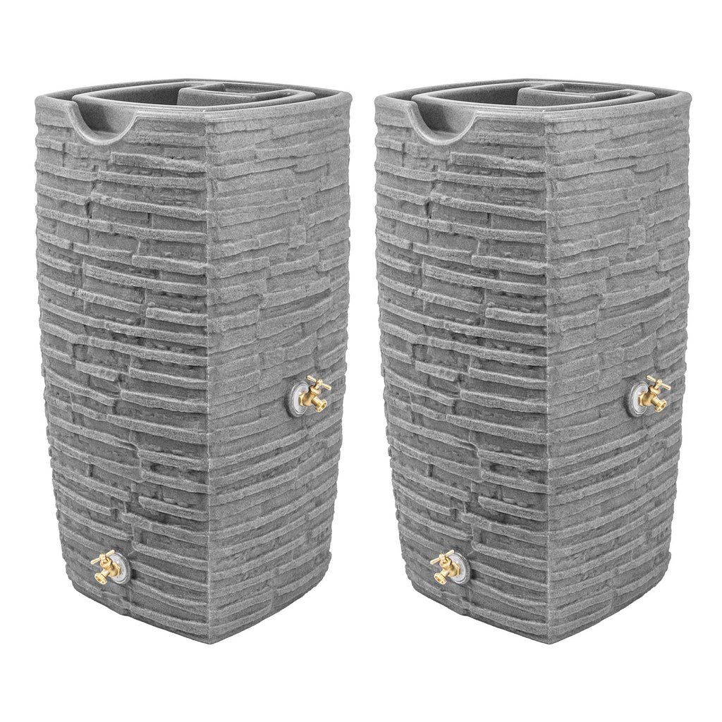 Rain Water Collection Barrel, 2 Pack F196